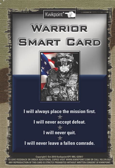 first army warrior smart card|Empathy SMART CARD .